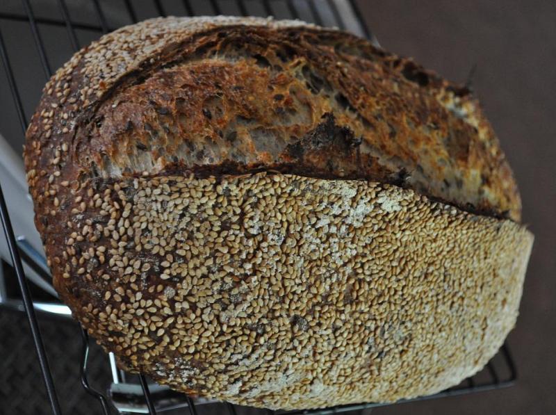 Whole Grain Multi Seed Levain Loaves The Fresh Loaf